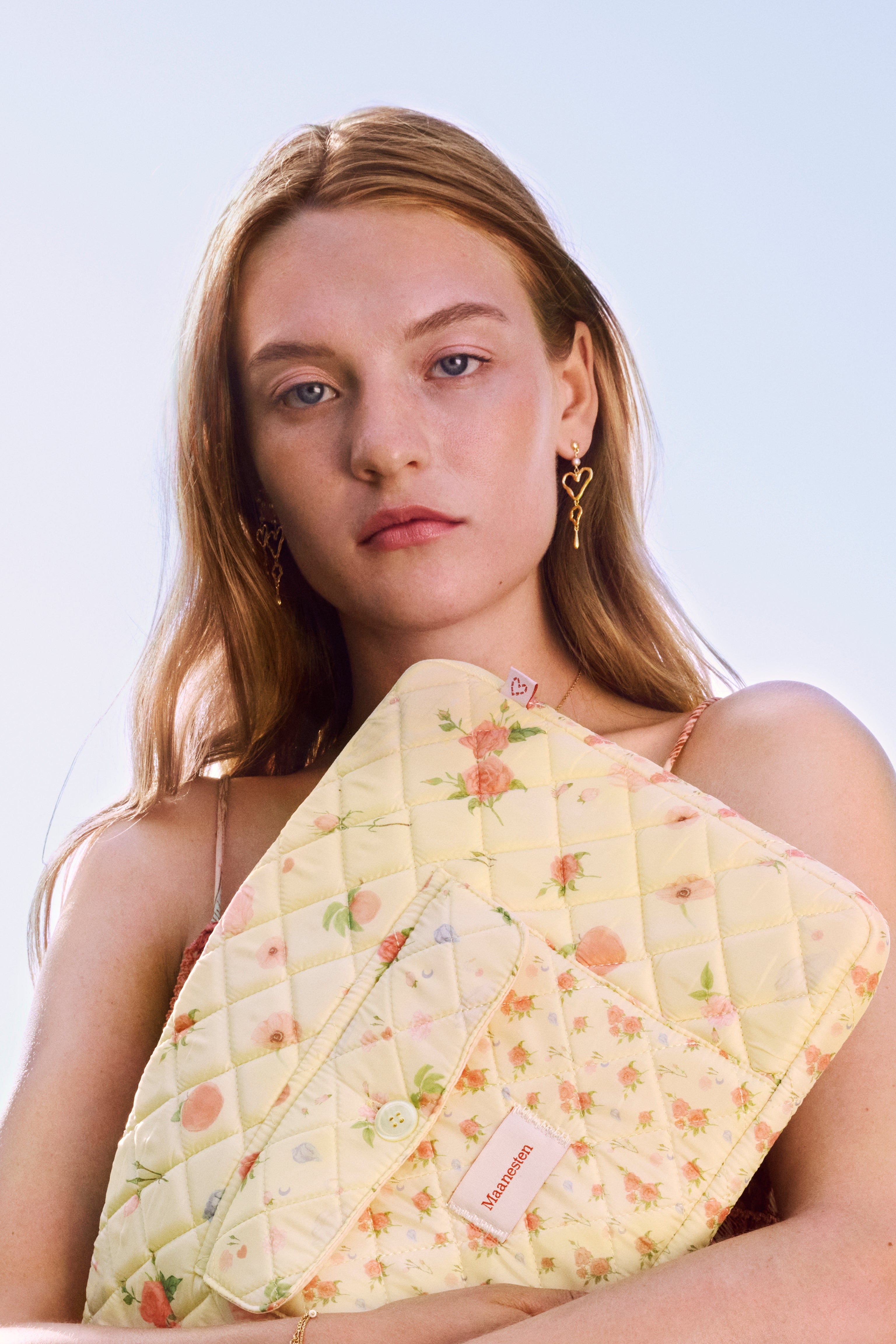 Sabrina hængeøreringe - forgyldt